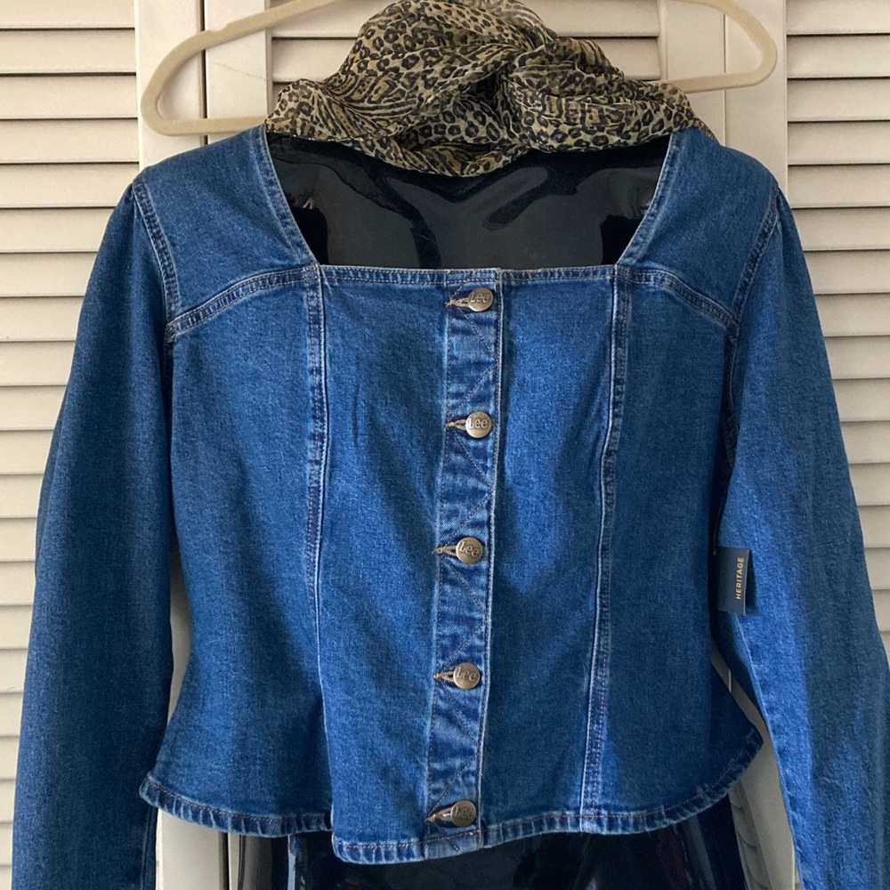 Lee Denim Blue Jean Jacket XL NWT